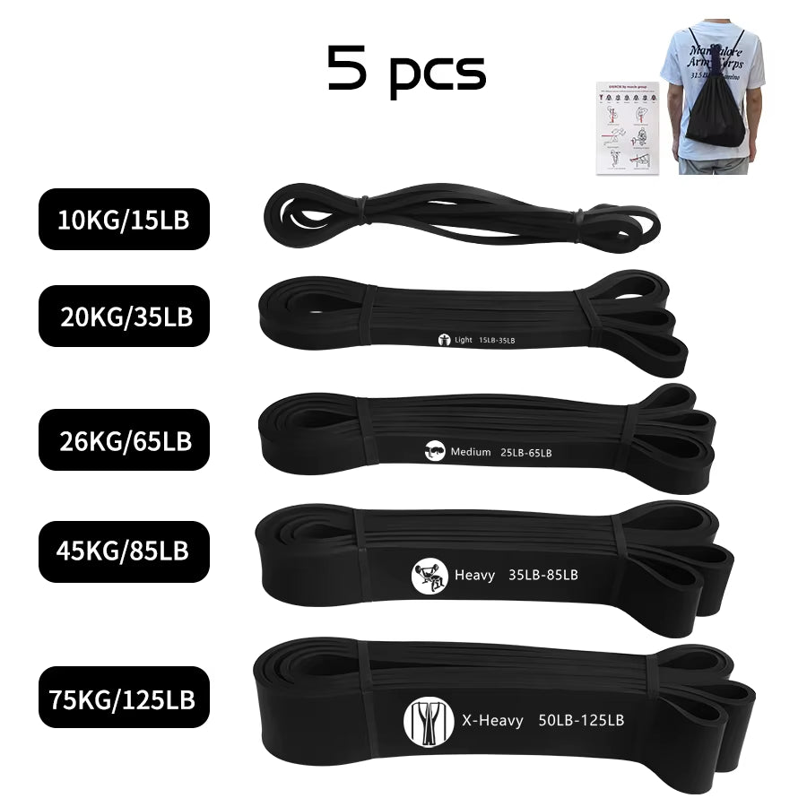 Heavy Duty Natural Latex Resistance Band for Strength Training - Versatile Pull-Up Assist and Workout Companion