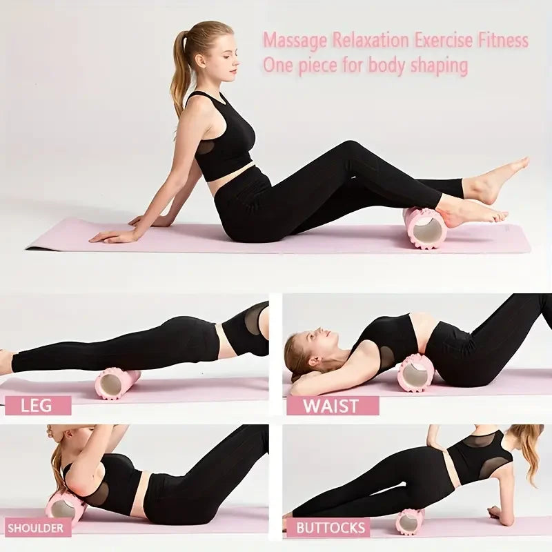 Revitalize Your Body with the 1Pc Foam Massage Roller - Perfect for Muscle Relief, Physiotherapy, and Sports Rehabilitation!