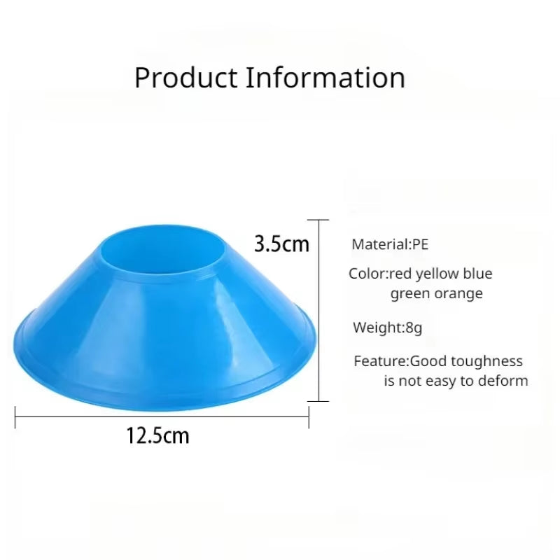 Elevate Your Game with 10Pcs Colorful Soccer Training Cones & Carry Bag - Perfect for Agility Drills and Sports Training