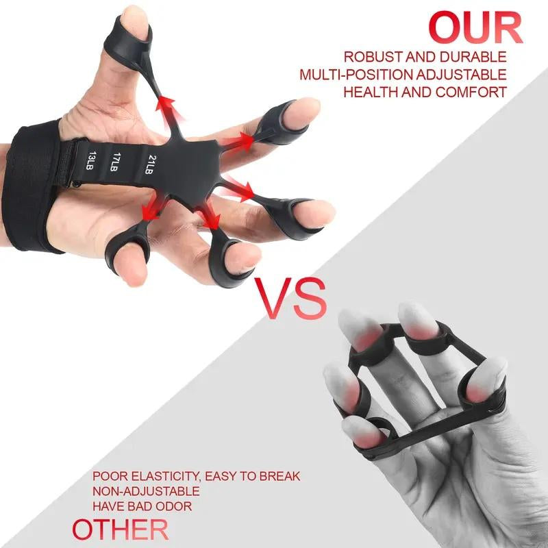 5 PCS Grip Strength Trainer Kit, Hand Gripper Strengthener, Forearm Strengthener, Finger Strengthener Adjustable Resistance Thigh Master Adjustable Hydraulic Chest Exerciser Adjustable Barbell Weight Set Standard Cast Iron Barbell Set