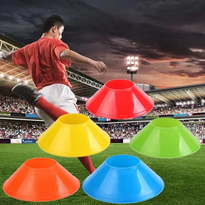 Elevate Your Game with 10Pcs Colorful Soccer Training Cones & Carry Bag - Perfect for Agility Drills and Sports Training
